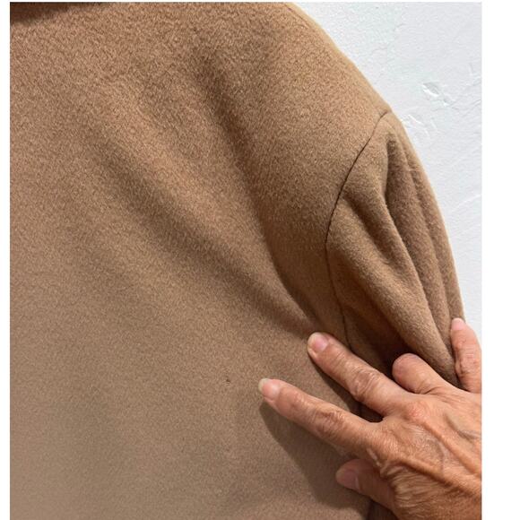 Mighty Mac Vintage 70s Tan men’s Winter coat w/ Faux Fur Lapel lined size 42/Lg - Picture 12 of 13